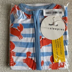 NWT! Limited Edition Little Sleepies - Crustacean Crew Zippy - 12 to 18 months